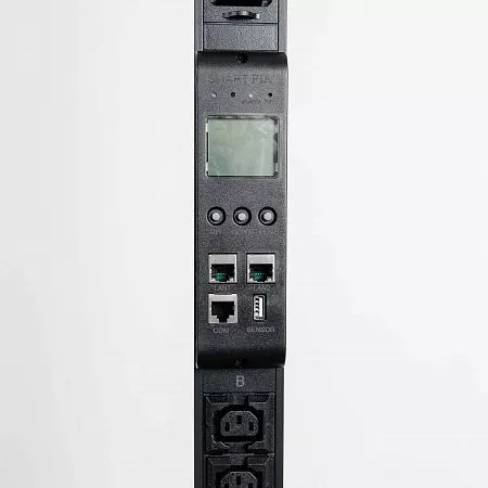 Блок розеток вертикальный с мониторингом MIK-2G-0U-16A-230-36-C13-6-C19-IEC309-16-2-N-М
