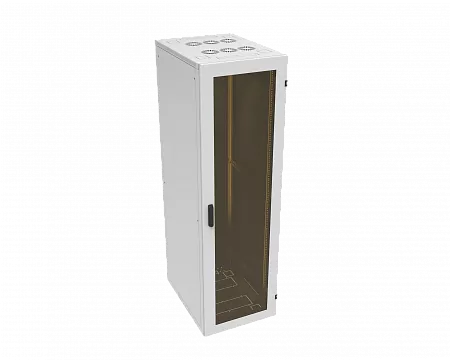 Шкаф телекоммуникационный напольный МИКсистем серия ECO+ 19" 24U 600*800 дверь стекло серый